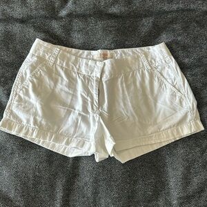 Jcrew white chino shorts size 10